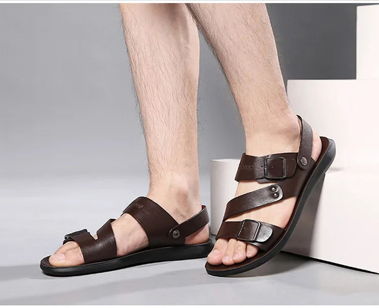 Men Soft Sole Leather Sandals