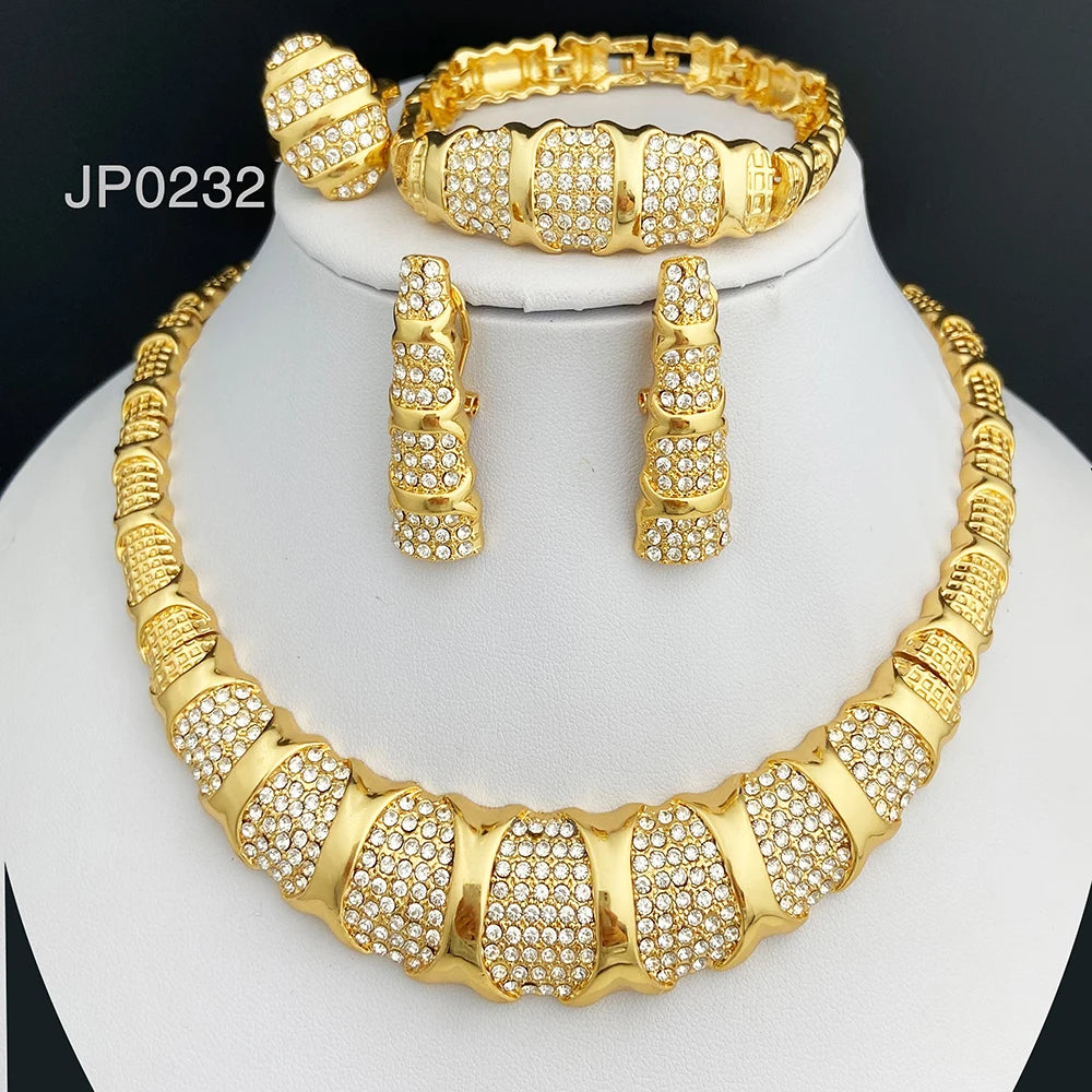 Dubai 18K Gold Plated Jewelry Set