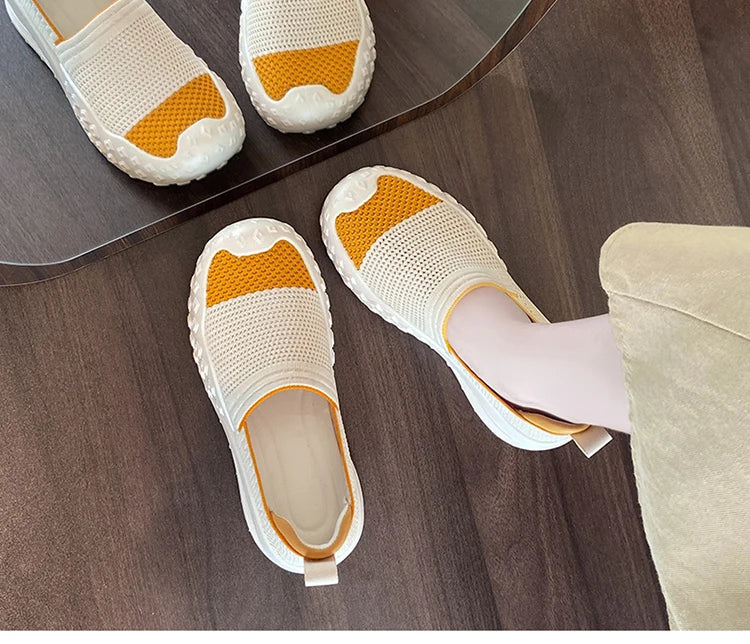 حذاء لوفرز شبكي محبوك سهل الارتداء - خفيف الوزن وجيد التهوية 2025