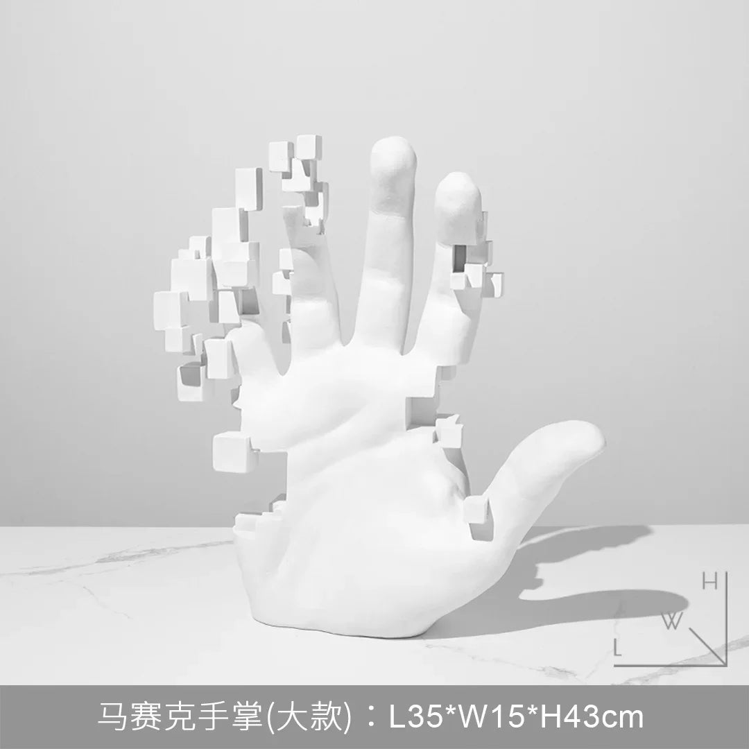 Abstract Palm Hand Sculpture Decor