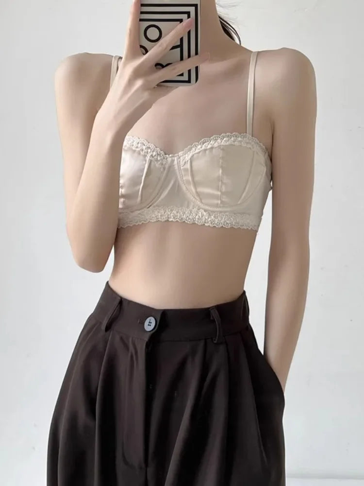 حمالة صدر نسائية نصفية من الدانتيل الفرنسي