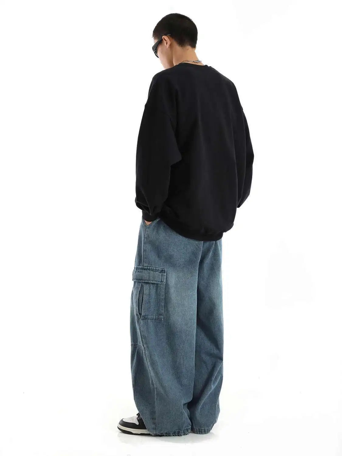 Men Y2K Baggy Cargo Jeans