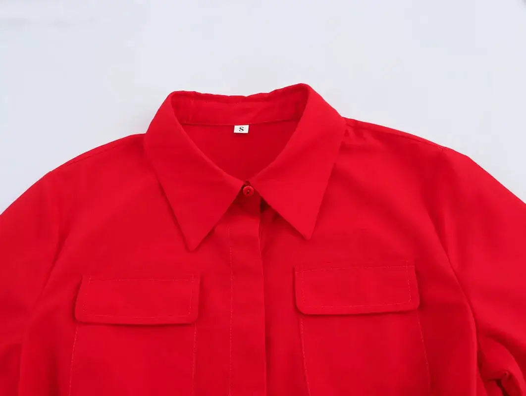 فستان نسائي أنيق - تصميم أنيق يصل إلى منتصف الساق