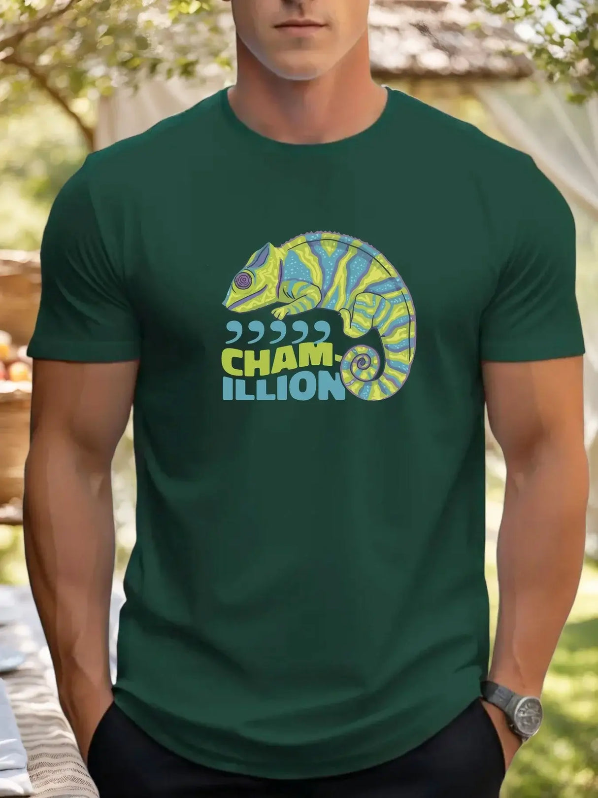 تي شيرت رجالي بأكمام قصيرة