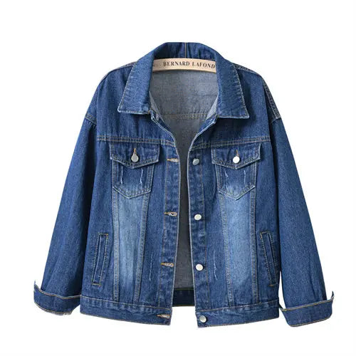 Pure Color Women's Denim Jacket