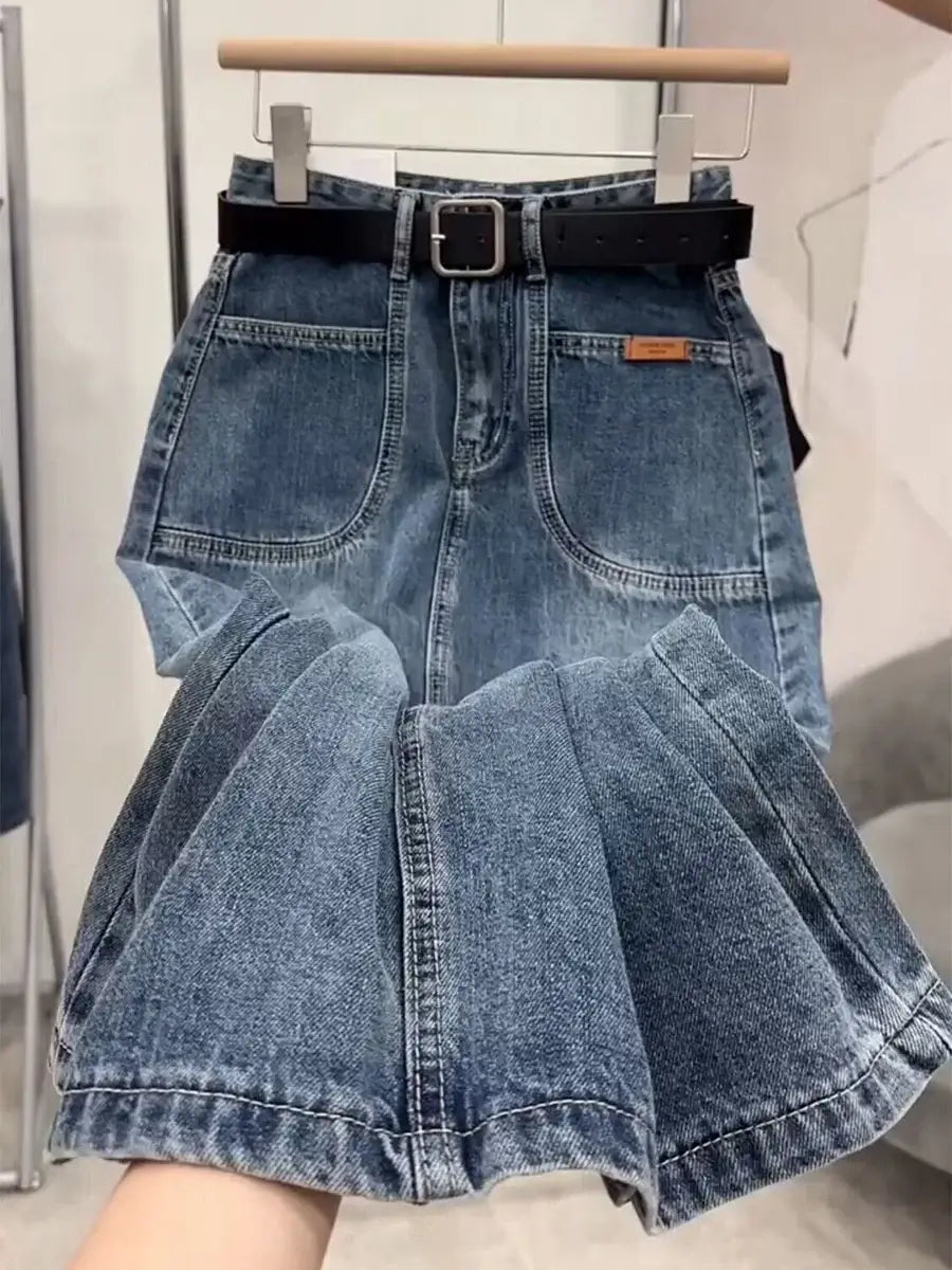 تنورة نسائية بخصر مطاطي مزينة بالزهور من بوهو