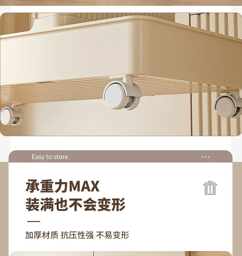 Slim Home Storage Cart Rack