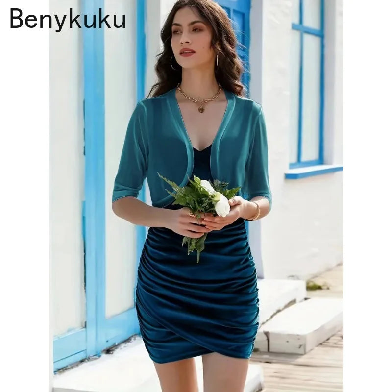 Vintage Mesh Bolero Shrug Cropped Jacket