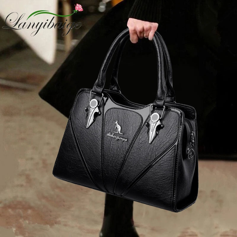 Classic Leather Crossbody Bag
