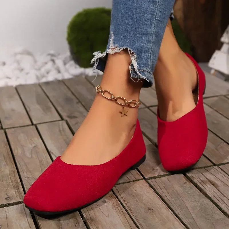 Women’s Square Toe Shallow Casual Ballet Flats