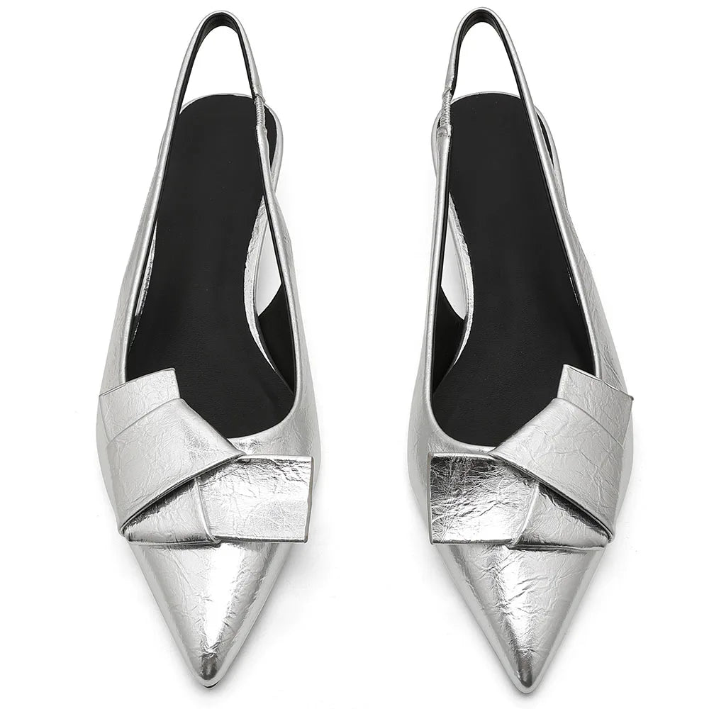 حذاء باليه جيلي فلات نسائي بمقدمة مربعة