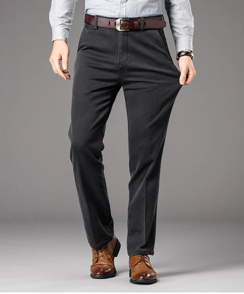 بنطلون جينز رجالي كلاسيكي مستقيم