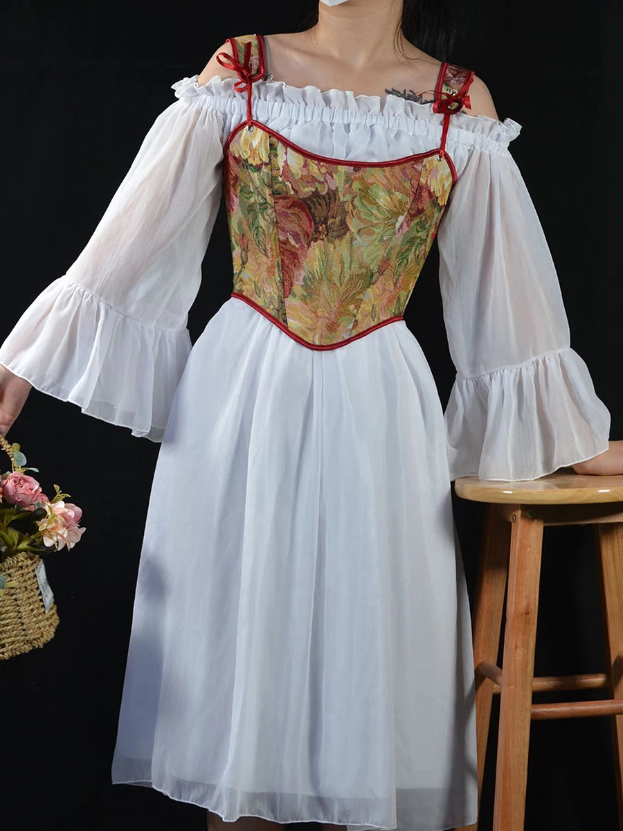 قميص داخلي نسائي مشد مزهر