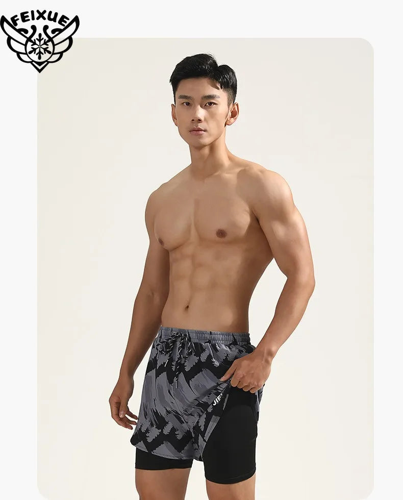 شورت سباحة رجالي للشاطئ بمقاسات كبيرة