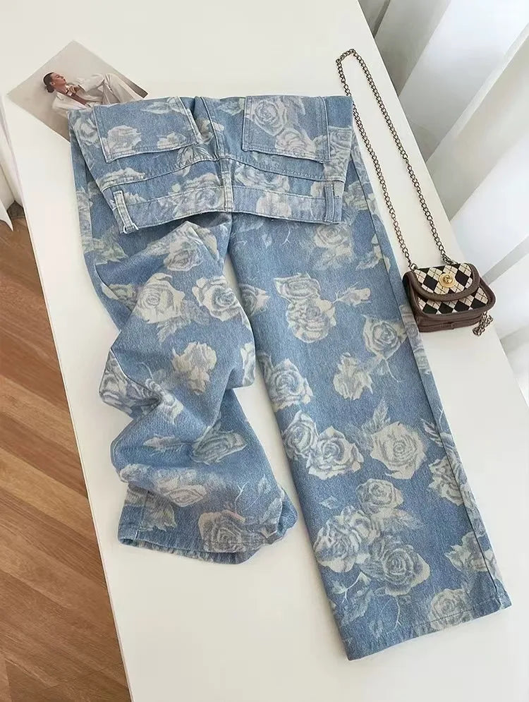 High Waist Slim Street Style Jeans