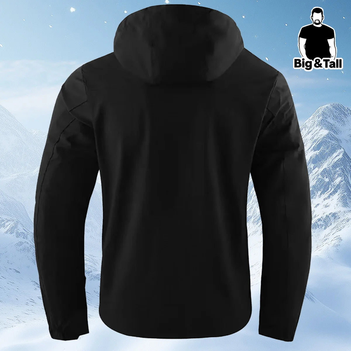 Men's Plus Size Workwear Hooded Jacket