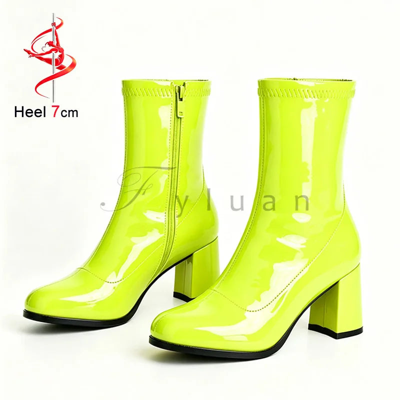 Classic Block Heel Ankle Boots