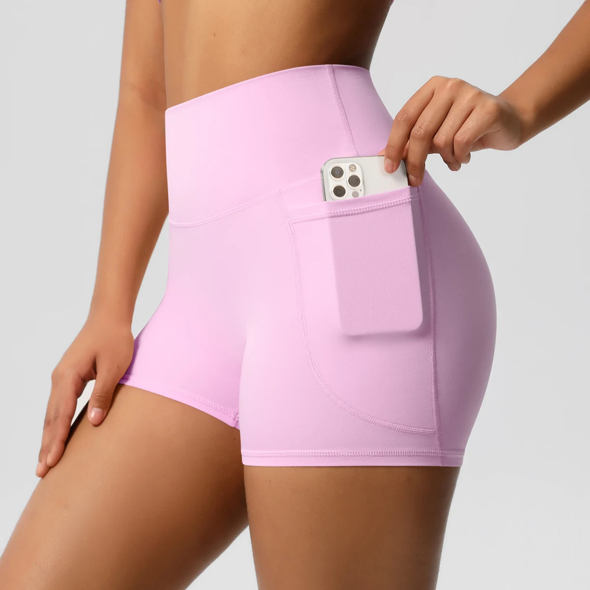 Women's Pocketed Fitness Yoga Shorts