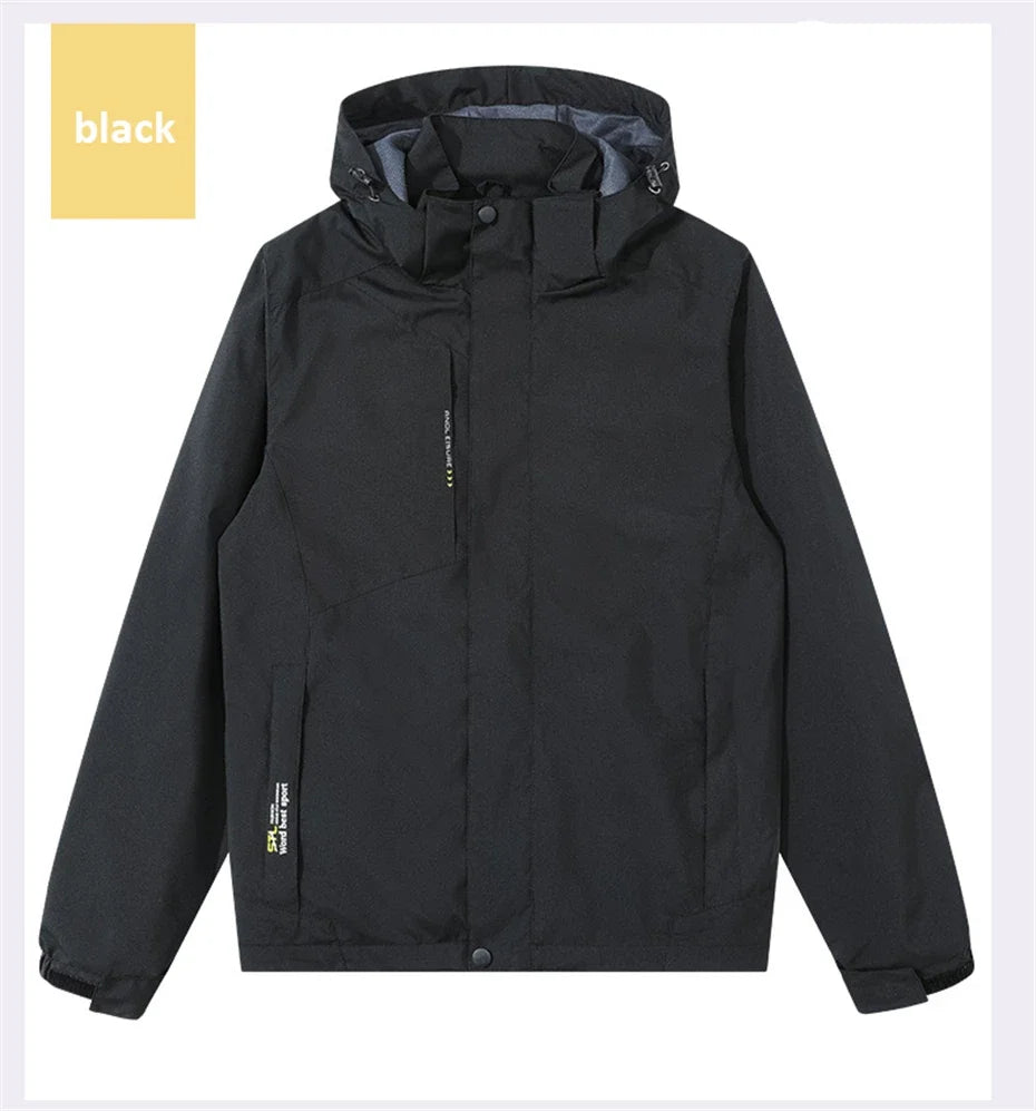 سترة واقية من الرياح مقاومة للماء للرجال بمقاسات كبيرة