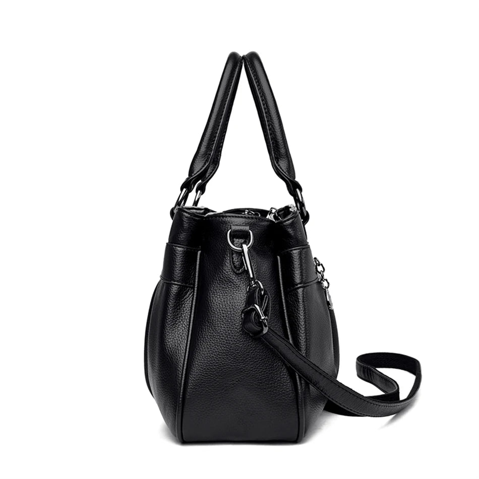 Triple Compartment Tote Bag