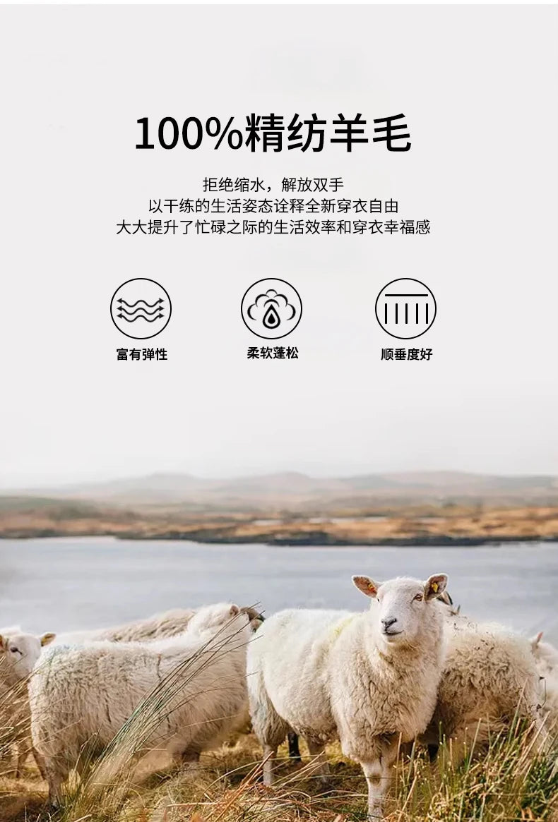 Men Short Sleeve Wool Polo Knit