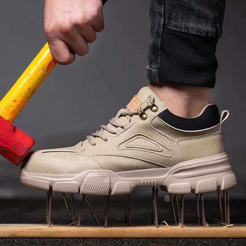 أحذية رياضية آمنة للعمل مصنوعة من أسلاك الفولاذ للرجال