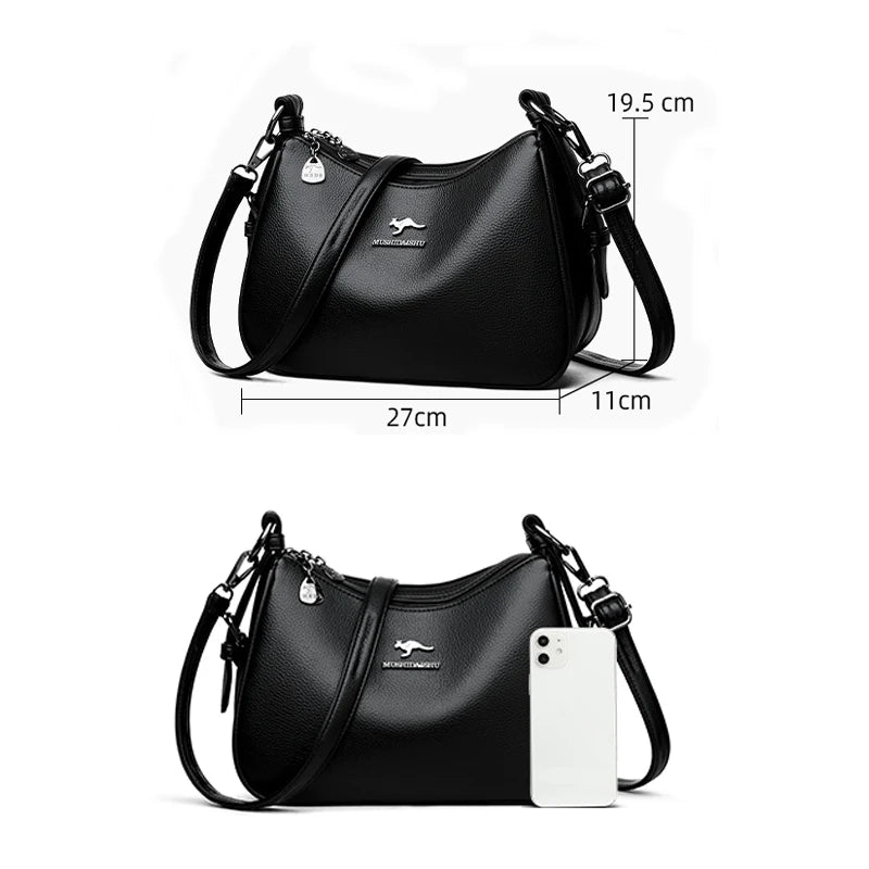 Minimalist Leather Shoulder Bag