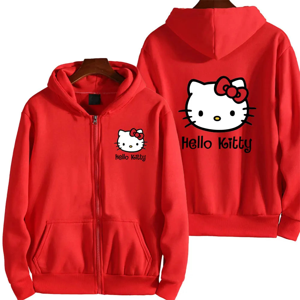 Hello Kitty Pattern Hoodie