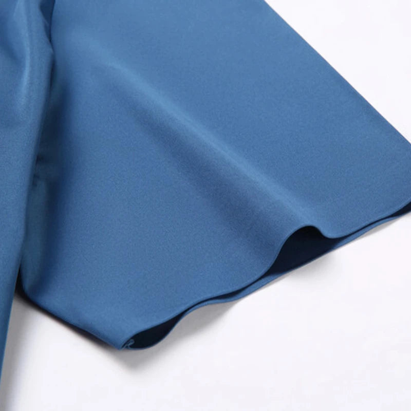 قميص رجالي مطاطي بأكمام قصيرة