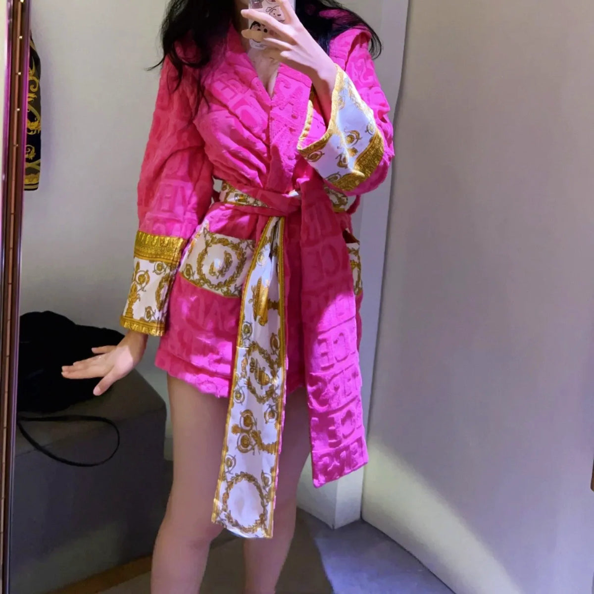 Victoria Kimono Satin Robe