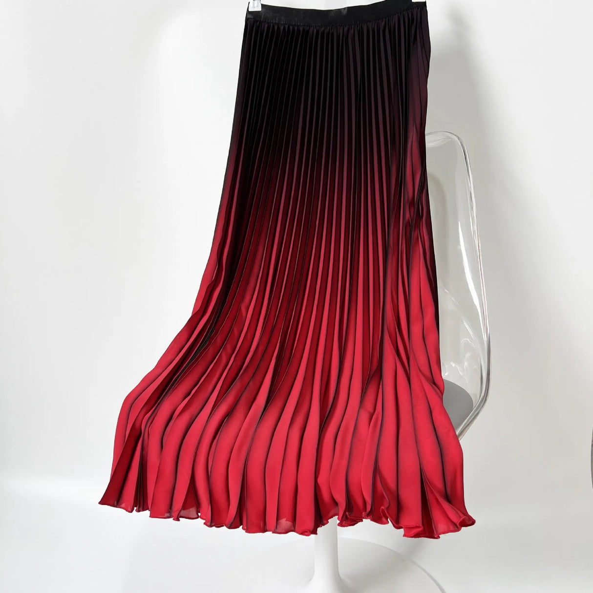 Women Gradient Pleated Skirt