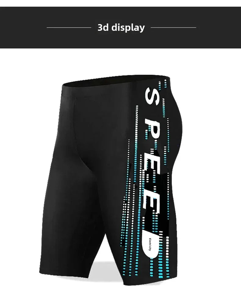 شورت سباحة رجالي بخمس نقاط مقاس كبير