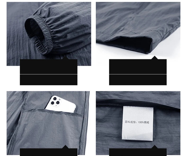 Men Ultra Light Quick Dry Hiking Jacket