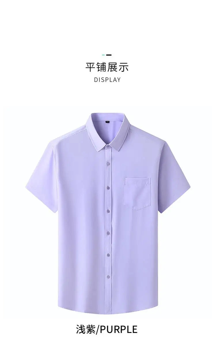 Men Plus Size Work Shirt