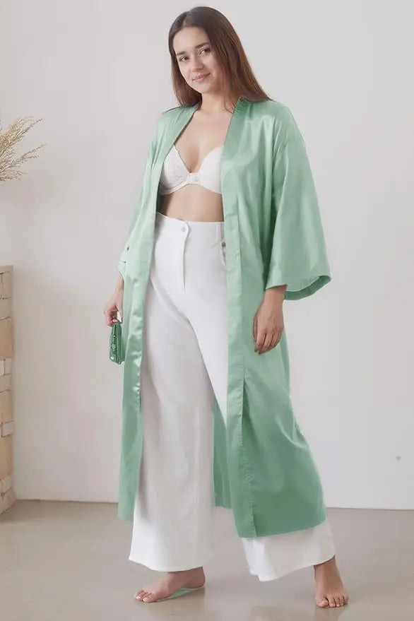 Luna Satin Belted Robe