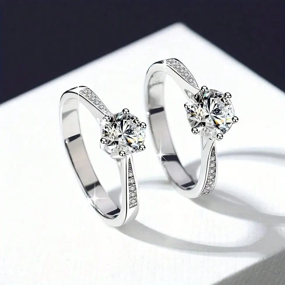 Sterling Silver Solitaire Ring
