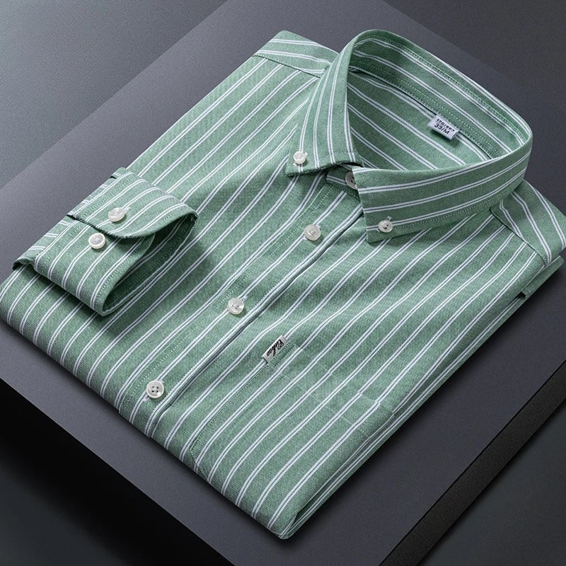 Men Striped Cotton Shirt