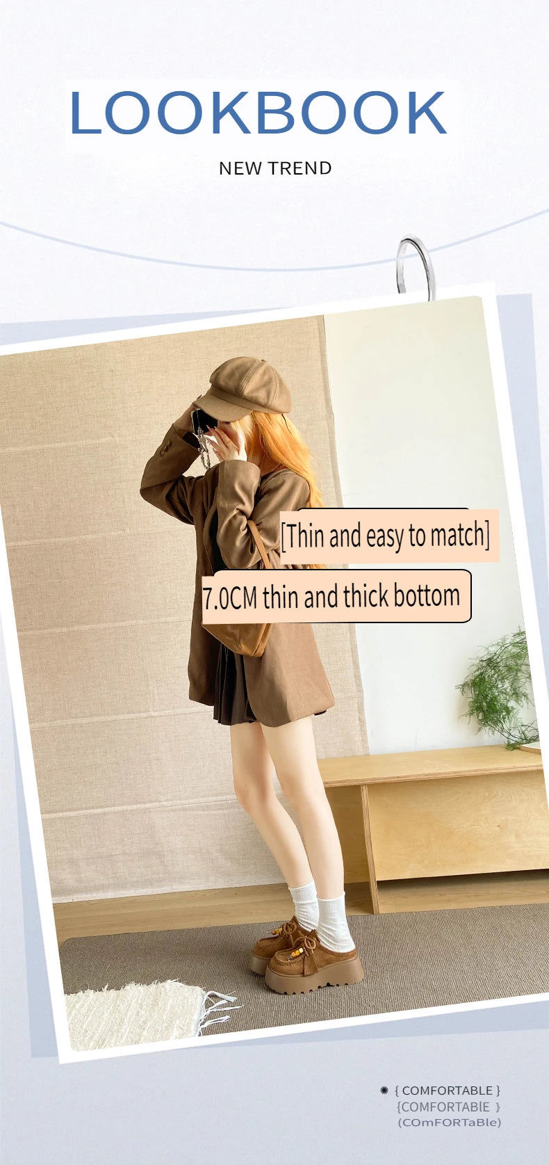 Women’s Retro Platform Half-Slipper Loafers