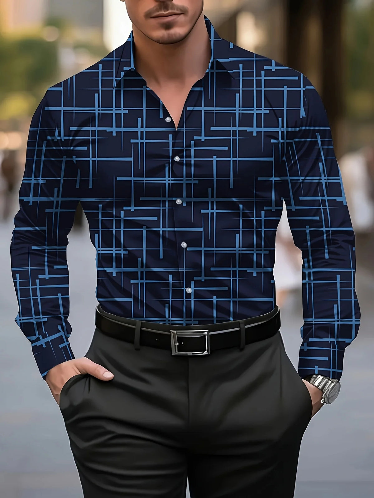 Crimson Floral Dress Shirt