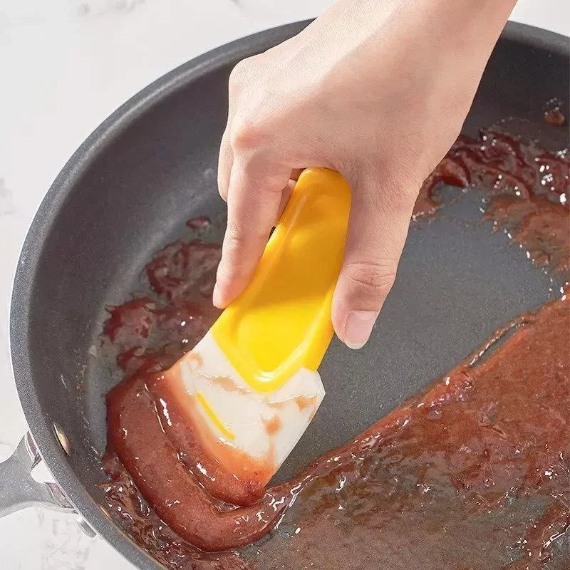 Kitchen Pan & Dish Cleaning Scraper – Soft Blade Brush