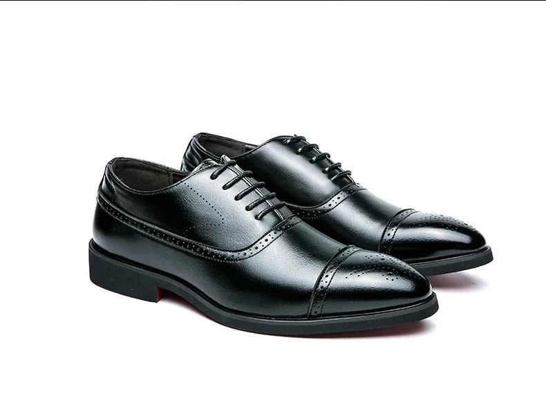 Men’s Red Sole Brogue Dress Shoes