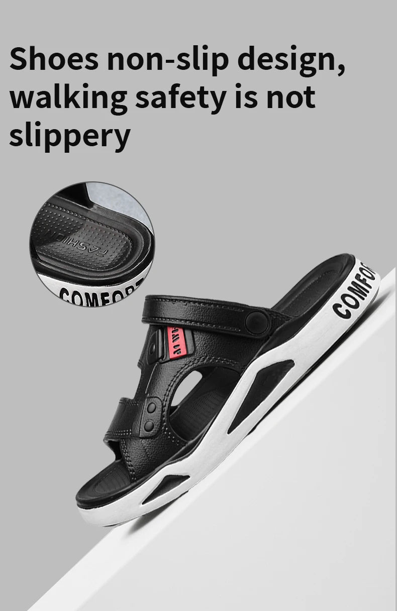 صنادل رجالية بنعل سميك من مادة إي في إيه