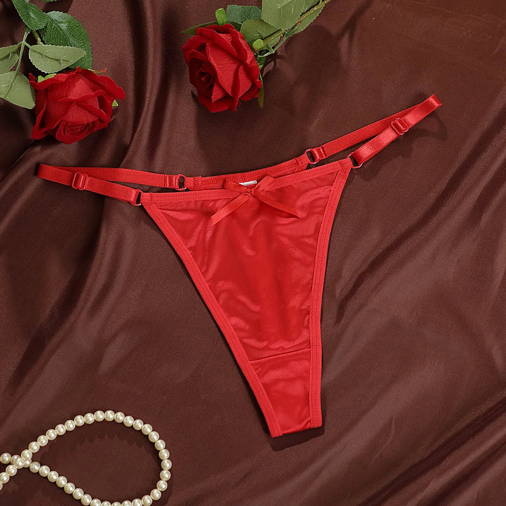 Women Adjustable Satin G-Strings