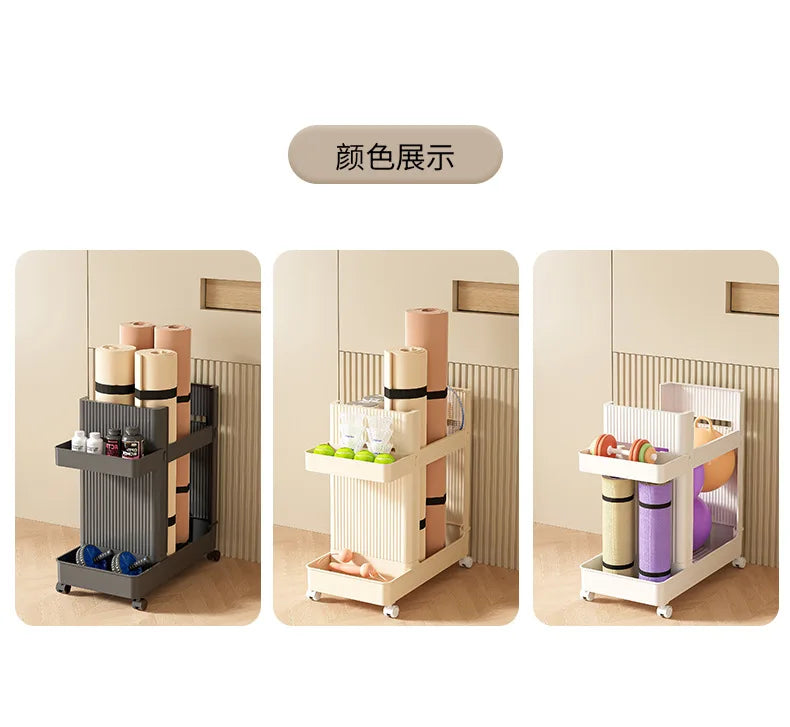 Slim Home Storage Cart Rack