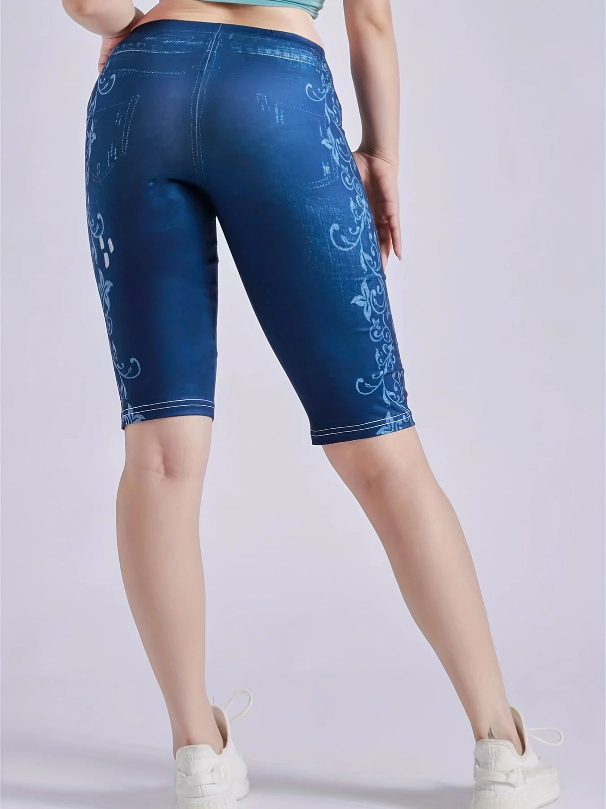 Women's 3-Piece Denim Style Shorts