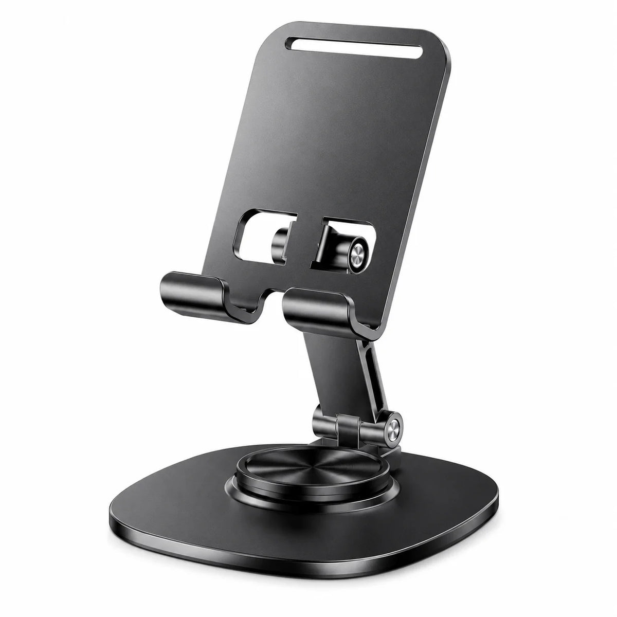 Adjustable Aluminum Desktop Phone Stand – Foldable & Hands-Free