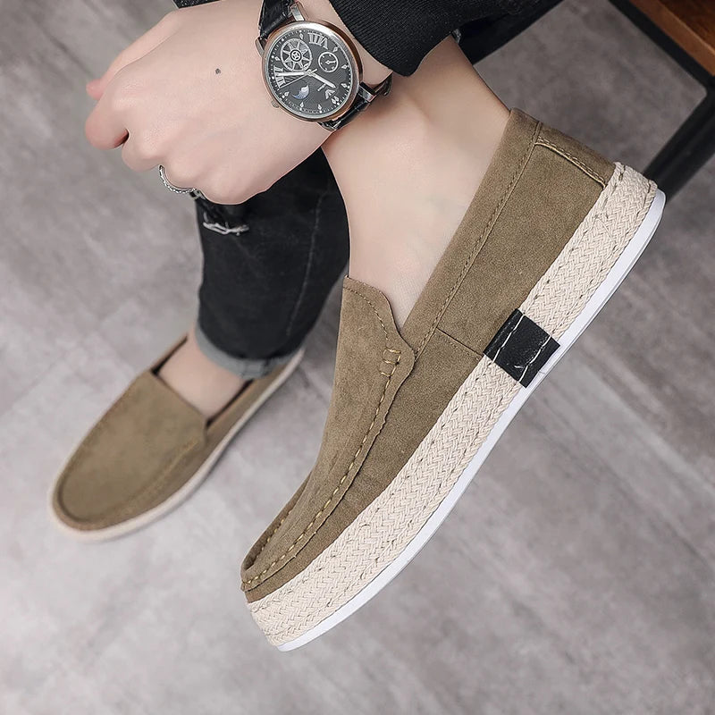 Men’s Suede Loafers Casual Flats