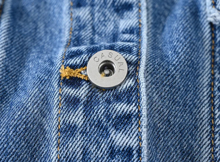 Women's Long Sleeve Denim Lapel Jacket