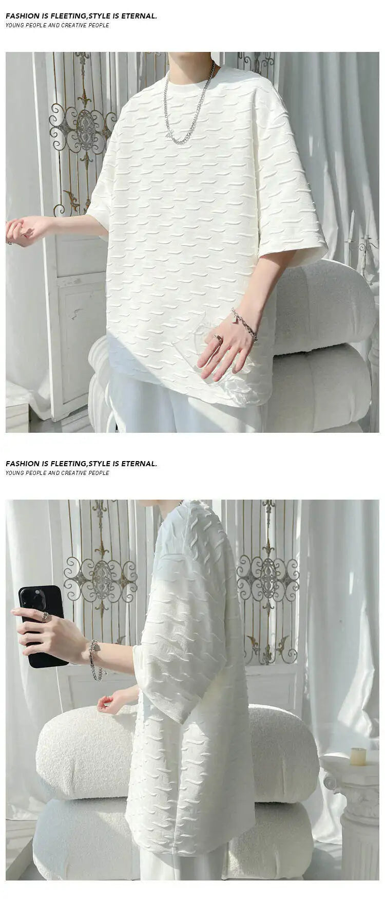 Men's Plus Size Cotton T-Shirt – M-5XL