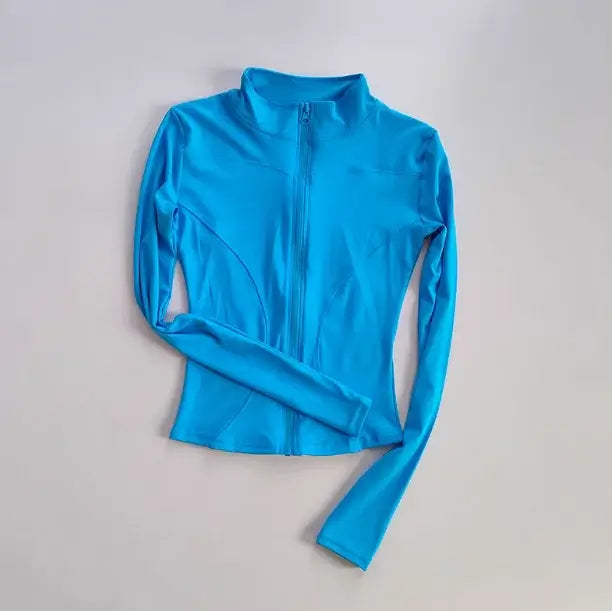 سترة رياضية نسائية سريعة الجفاف بسحاب